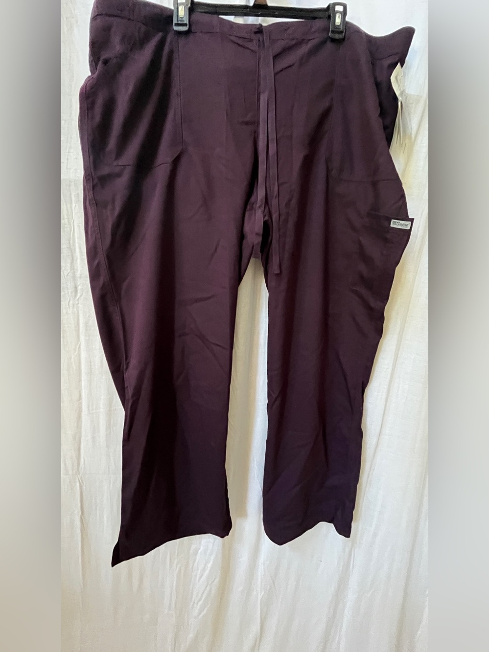 Grey's Anatomy Unisex Plum Raisin Drawstring Scrub Pants 3XL
